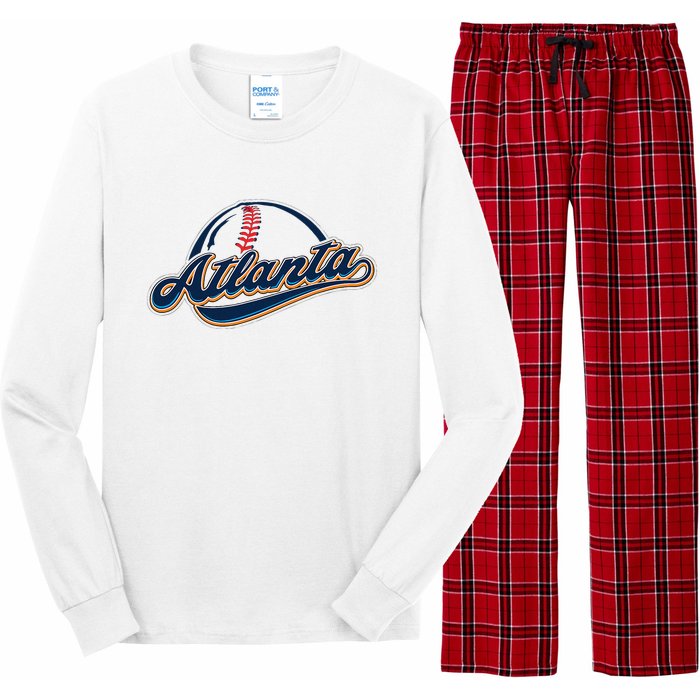 Atlanta 2024 Baseball Lovers Long Sleeve Pajama Set