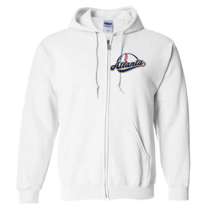 Atlanta 2024 Baseball Lovers Full Zip Hoodie