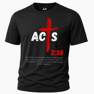 Acts 238 Baptized In Jesus Name Cross Pentecostal Apostolic Performance Shirt