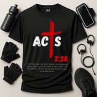 Acts 238 Baptized In Jesus Name Cross Pentecostal Apostolic Performance Shirt