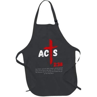 Acts 238 Baptized In Jesus Name Cross Pentecostal Apostolic Apron