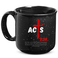 Acts 238 Baptized In Jesus Name Cross Pentecostal Apostolic 15oz Campfire Ceramic Mug