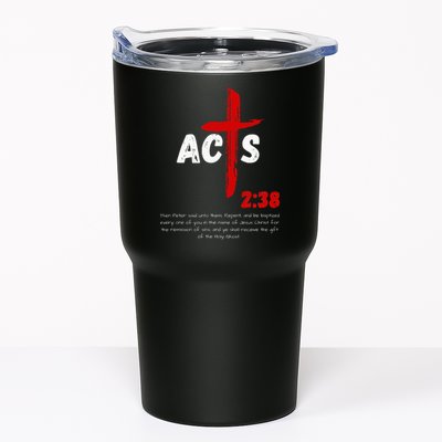Acts 238 Baptized In Jesus Name Cross Pentecostal Apostolic Tumbler