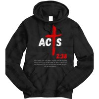 Acts 238 Baptized In Jesus Name Cross Pentecostal Apostolic Tie Dye Hoodie