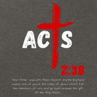Acts 238 Baptized In Jesus Name Cross Pentecostal Apostolic Cotton Canvas Backpack