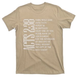 Acts 238 Bible Verse Then Peter Said Unto Them T-Shirt