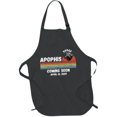 Apophis 2029 Funny Space Humor Comet Meteor Apophis April 13 2029 Asteroid 99942  Full-Length Apron With Pockets