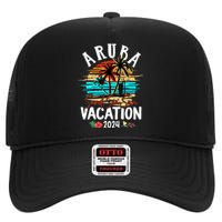 Aruba 2024 Family Friends Trip Group Vacation Matching High Crown Mesh Back Trucker Hat