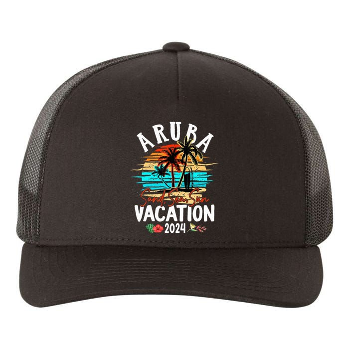 Aruba 2024 Family Friends Trip Group Vacation Matching Yupoong Adult 5-Panel Trucker Hat