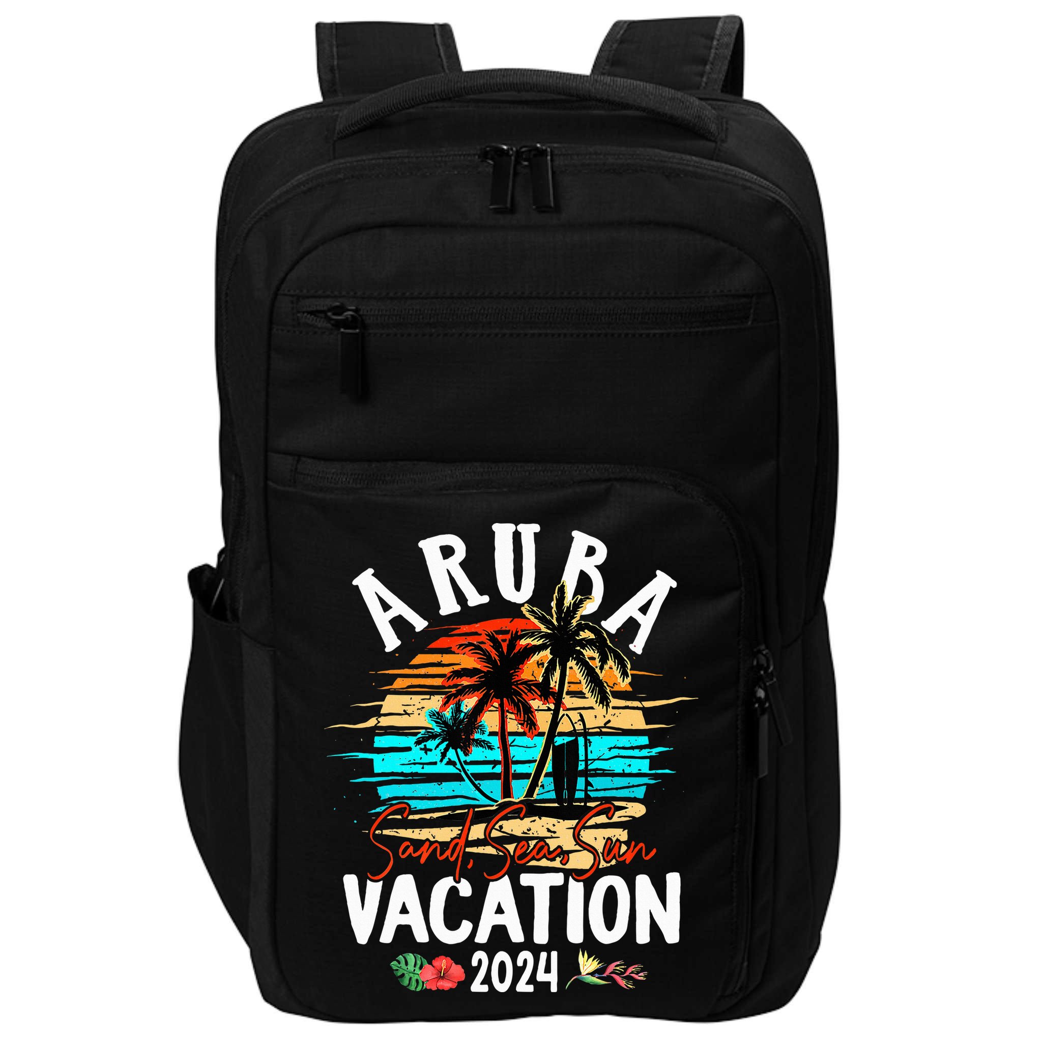 Aruba 2024 Family Friends Trip Group Vacation Matching Impact Tech Backpack