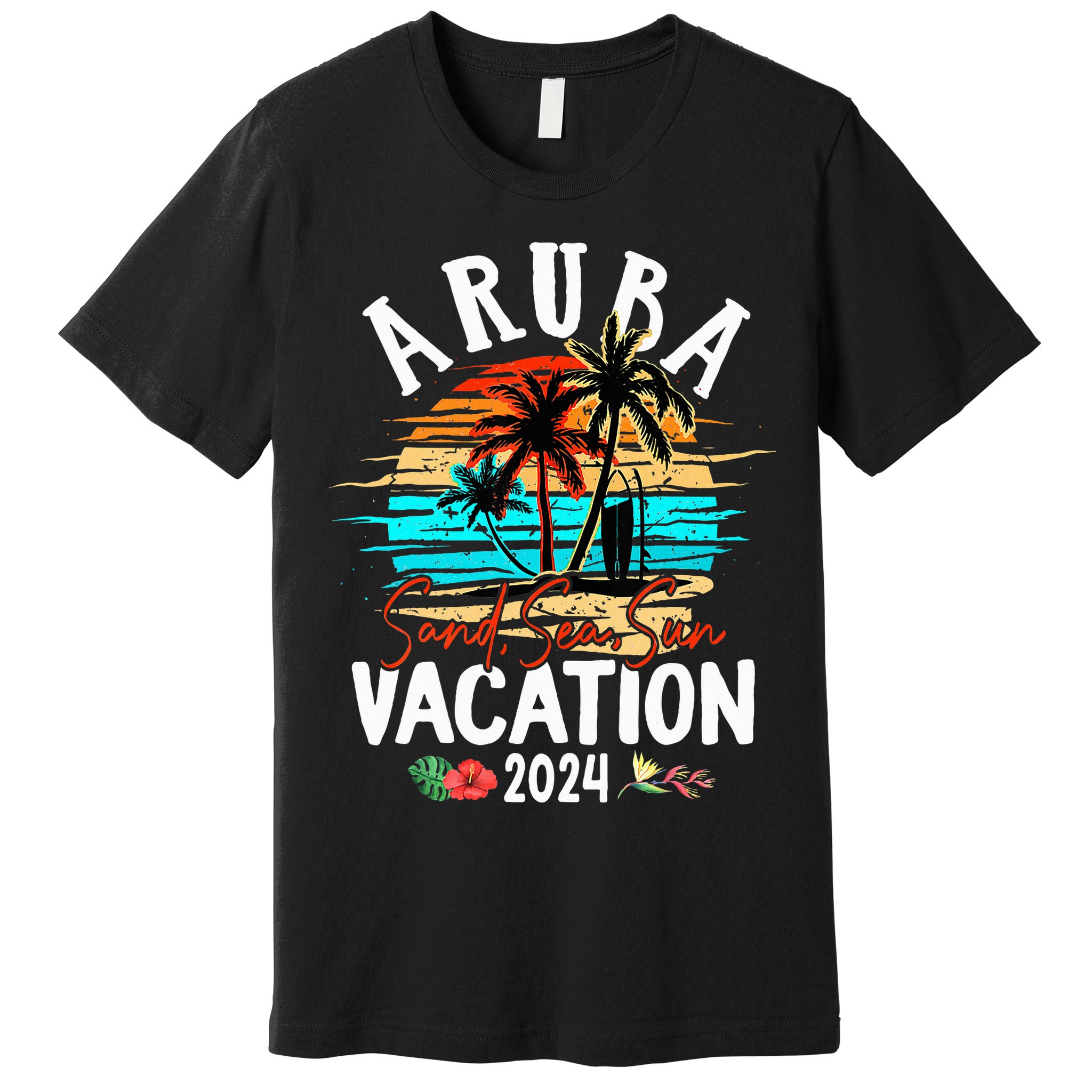 Aruba 2024 Family Friends Trip Group Vacation Matching Premium T-Shirt