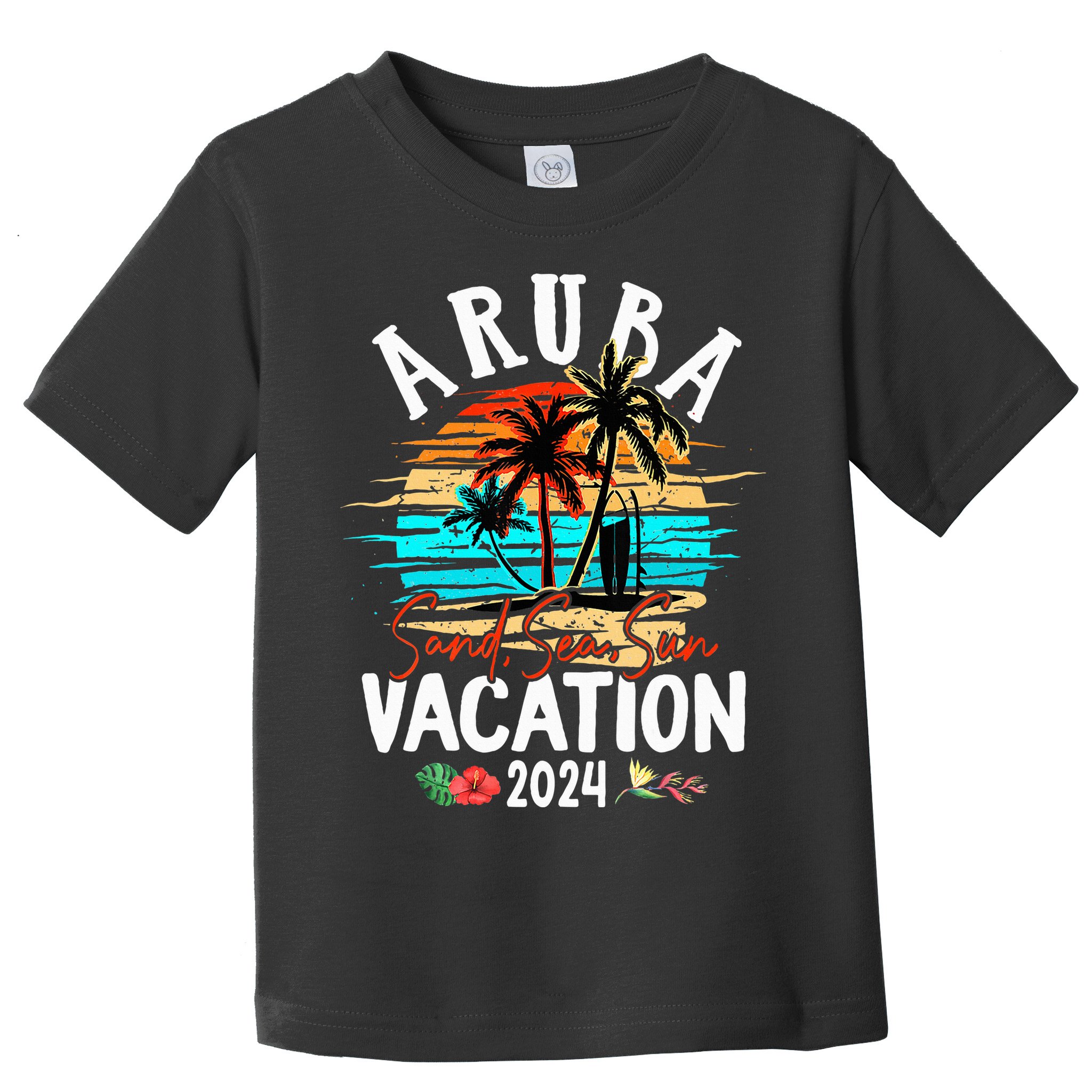 Aruba 2024 Family Friends Trip Group Vacation Matching Toddler T-Shirt