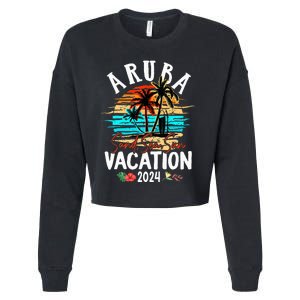 Aruba 2024 Family Friends Trip Group Vacation Matching Cropped Pullover Crew