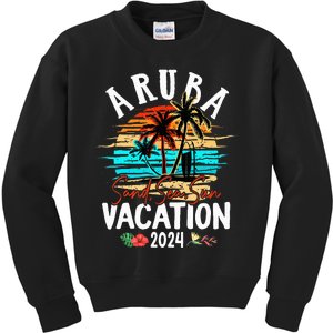 Aruba 2024 Family Friends Trip Group Vacation Matching Kids Sweatshirt