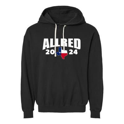 Allred 2024 For Senate Texas Garment-Dyed Fleece Hoodie