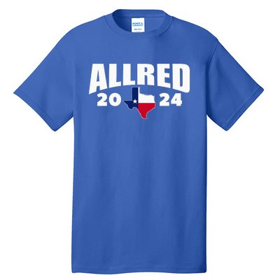 Allred 2024 For Senate Texas Tall T-Shirt