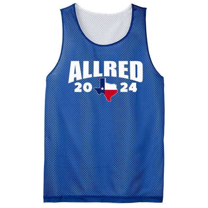 Allred 2024 For Senate Texas Mesh Reversible Basketball Jersey Tank