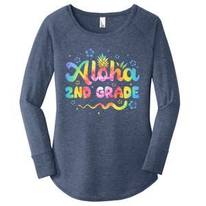 Aloha 2nd Grade Third Teacher First Day Back To School Women's Perfect Tri Tunic Long Sleeve Shirt