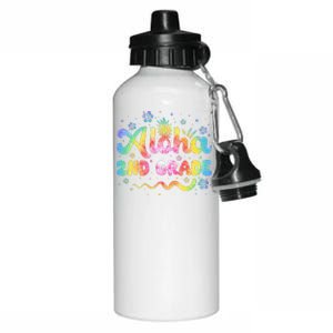 Aloha 2nd Grade Third Teacher First Day Back To School Aluminum Water Bottle