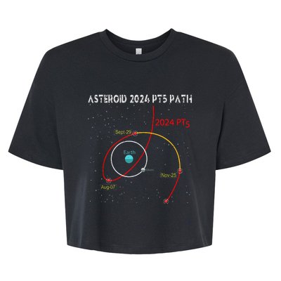 Asteroid 2024 Pt5 Path Mini Moon Dates Space 2024 Bella+Canvas Jersey Crop Tee