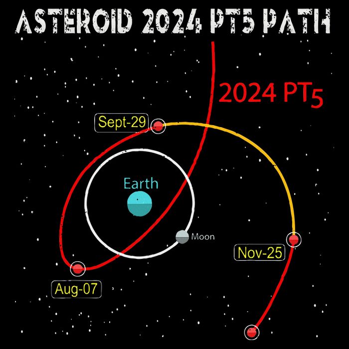 Asteroid 2024 Pt5 Path Mini Moon Dates Space 2024 Wool Snapback Cap