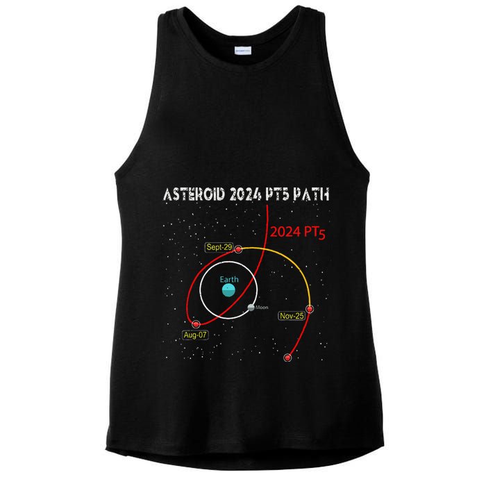 Asteroid 2024 Pt5 Path Mini Moon Dates Space Ladies PosiCharge Tri-Blend Wicking Tank