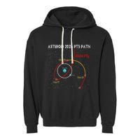 Asteroid 2024 Pt5 Path Mini Moon Dates Space Garment-Dyed Fleece Hoodie