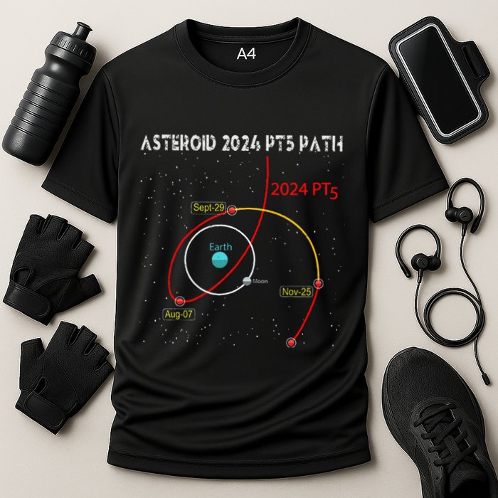 Asteroid 2024 Pt5 Path Mini Moon Dates Space Performance Shirt