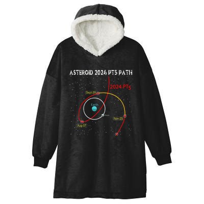 Asteroid 2024 Pt5 Path Mini Moon Dates Space Hooded Wearable Blanket