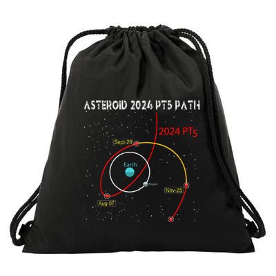 Asteroid 2024 Pt5 Path Mini Moon Dates Space Drawstring Bag