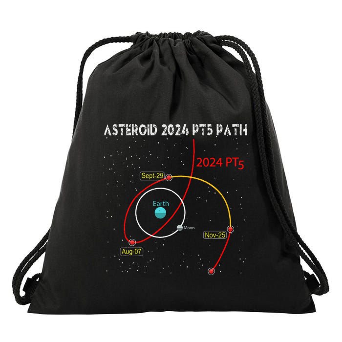 Asteroid 2024 Pt5 Path Mini Moon Dates Space Drawstring Bag