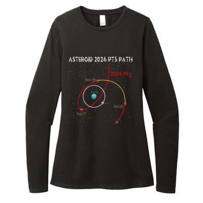 Asteroid 2024 Pt5 Path Mini Moon Dates Space Womens CVC Long Sleeve Shirt