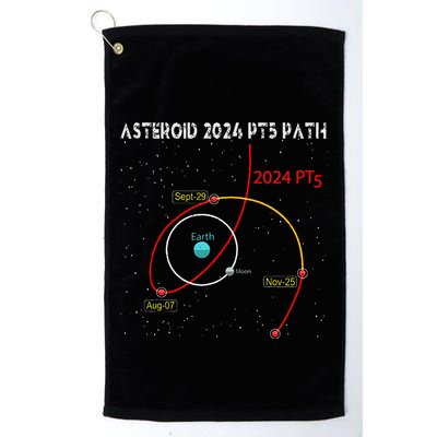 Asteroid 2024 Pt5 Path Mini Moon Dates Space Golf Towel