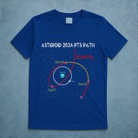 Asteroid 2024 Pt5 Path Mini Moon Dates Space T-Shirt