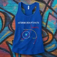 Asteroid 2024 Pt5 Path Mini Moon Dates Space Womens Tank Top