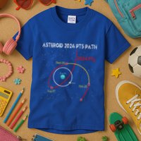 Asteroid 2024 Pt5 Path Mini Moon Dates Space Kids T-Shirt