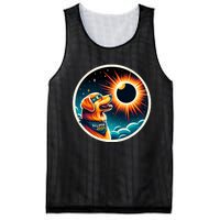 April 2024 Solar Eclipse Dog Wearing Solar Eclipse Glasses Mesh Reversible Basketball Jersey Tank