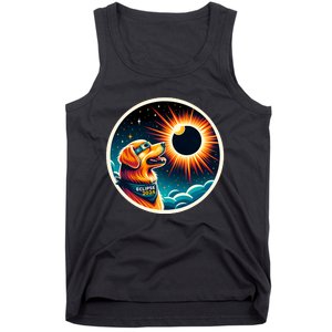 April 2024 Solar Eclipse Dog Wearing Solar Eclipse Glasses Tank Top