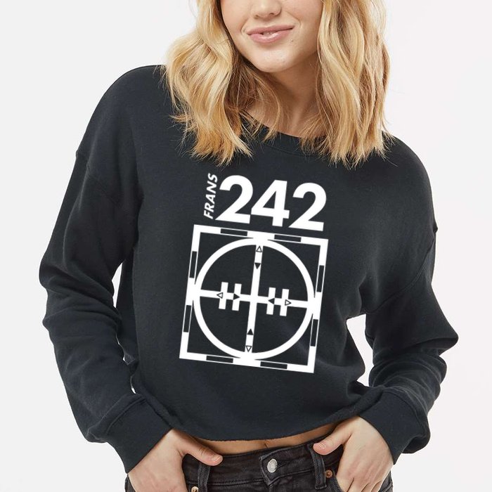 Another 242 T 4 Frans Cropped Pullover Crew