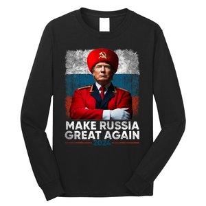 Antitrump 2024 Traitor Trump Make Russia Great Again Long Sleeve Shirt