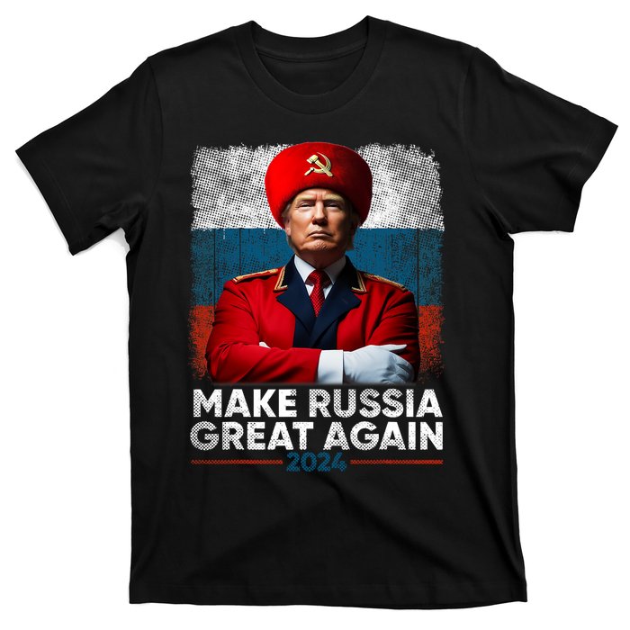 Antitrump 2024 Traitor Trump Make Russia Great Again T-Shirt