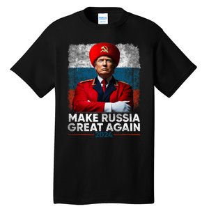 Antitrump 2024 Traitor Trump Make Russia Great Again Tall T-Shirt