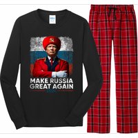 Antitrump 2024 Traitor Trump Make Russia Great Again Long Sleeve Pajama Set