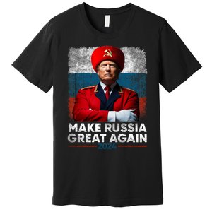 Antitrump 2024 Traitor Trump Make Russia Great Again Premium T-Shirt