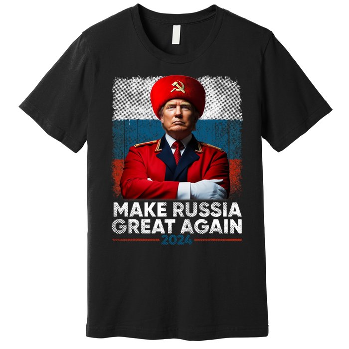 Antitrump 2024 Traitor Trump Make Russia Great Again Premium T-Shirt