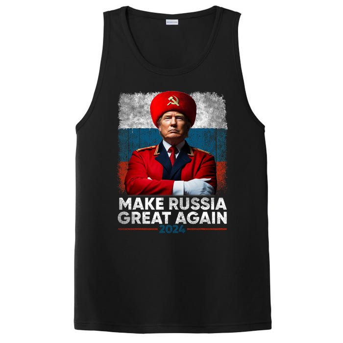 Antitrump 2024 Traitor Trump Make Russia Great Again PosiCharge Competitor Tank