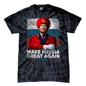 Antitrump 2024 Traitor Trump Make Russia Great Again Tie-Dye T-Shirt