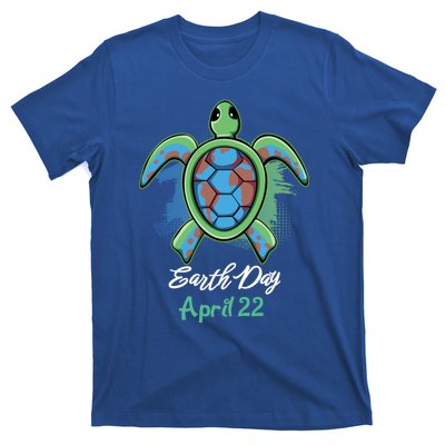 April 22 Water Cute Turtle Sea World Planet Hour Day Earth Cute Gift T-Shirt