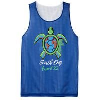 April 22 Water Cute Turtle Sea World Planet Hour Day Earth Cute Gift Mesh Reversible Basketball Jersey Tank