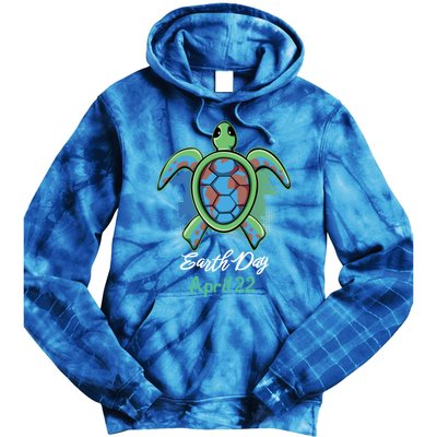 April 22 Water Cute Turtle Sea World Planet Hour Day Earth Cute Gift Tie Dye Hoodie